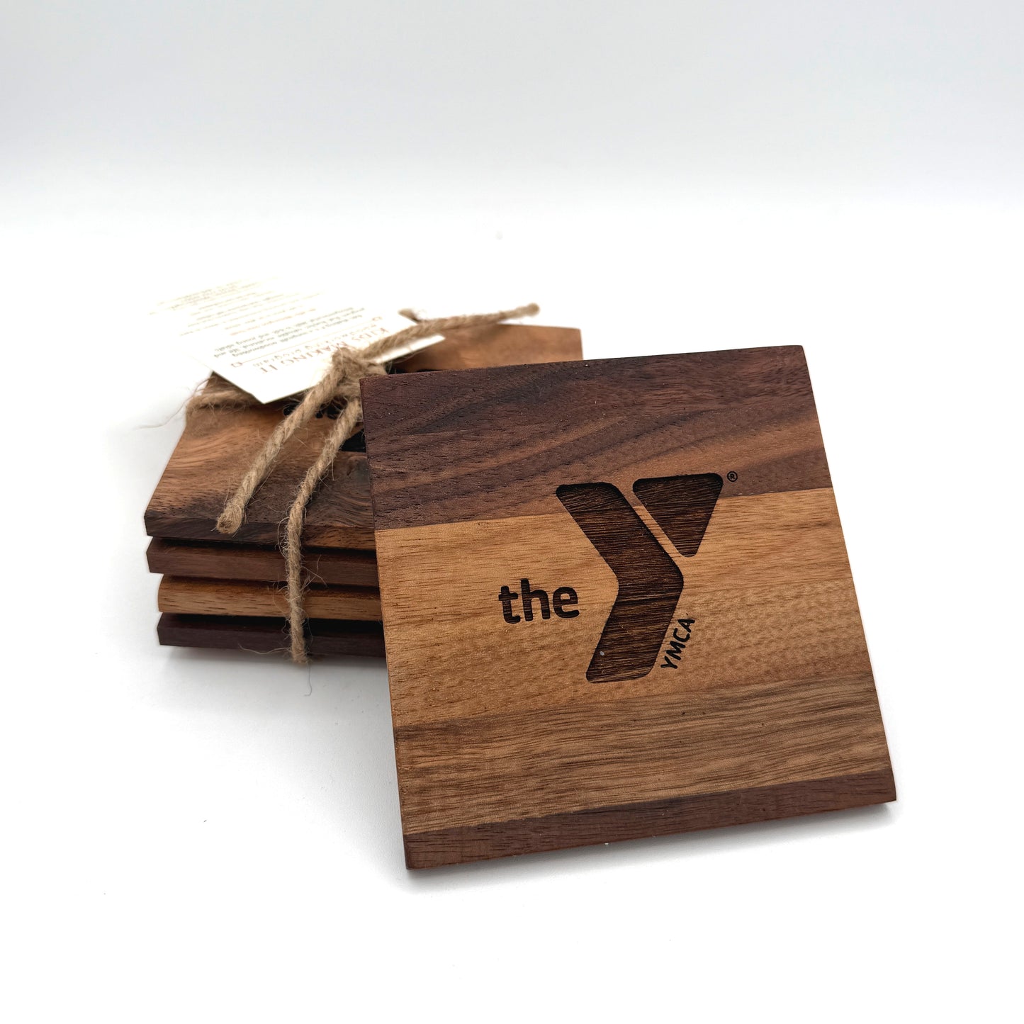 Personalized Walnut Coasters - Set of 4
