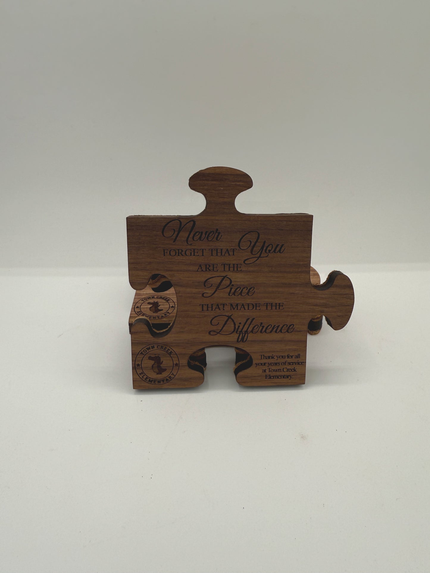Personalized Walnut Puzzle Coasters - Set of 4