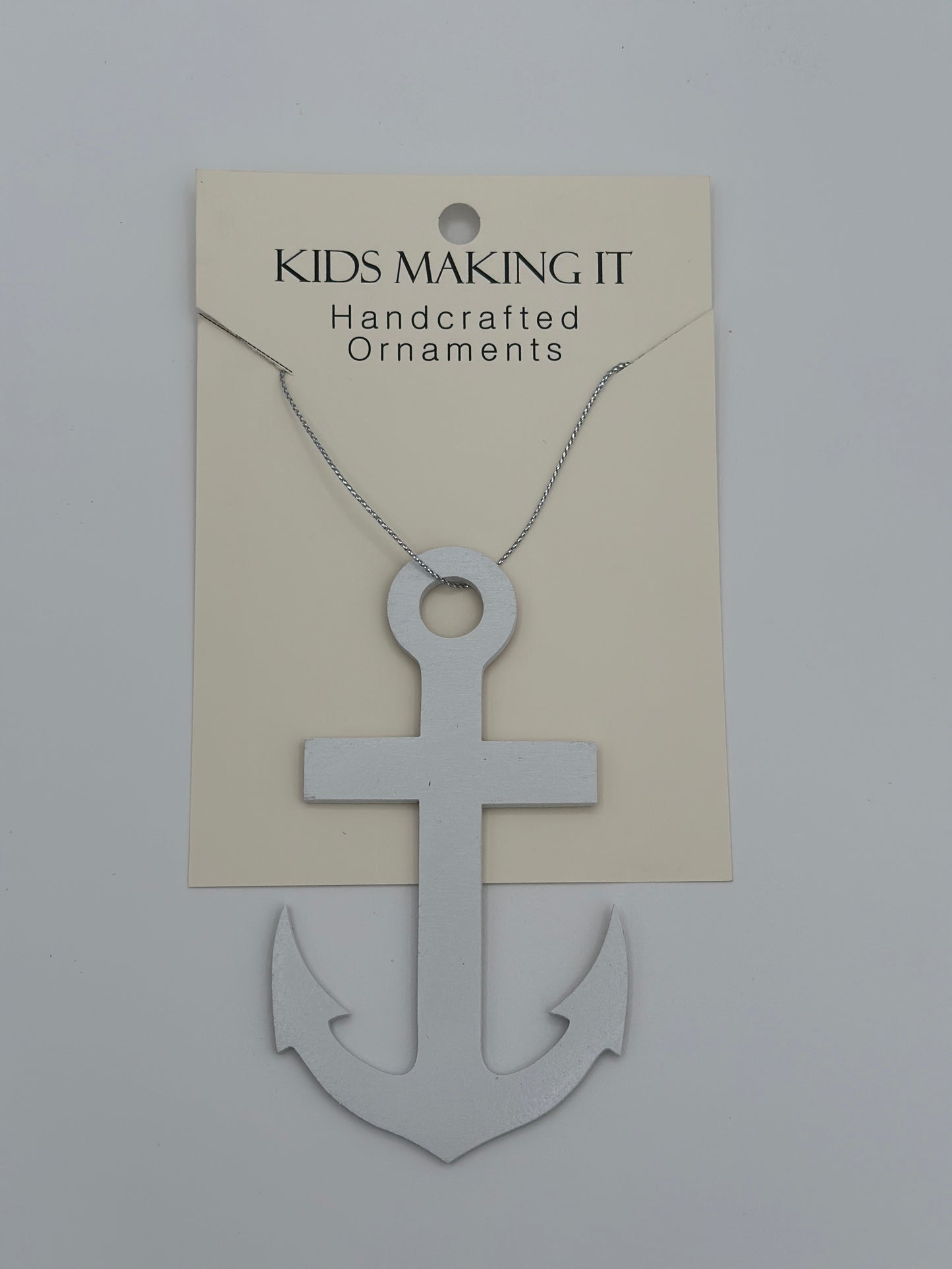 Wooden Anchor Ornament