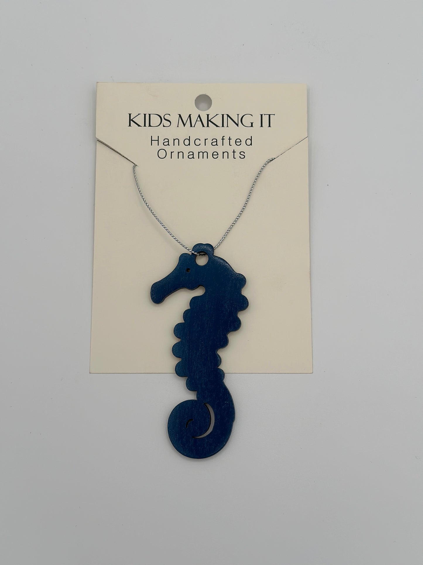 Wooden Seahorse Ornament