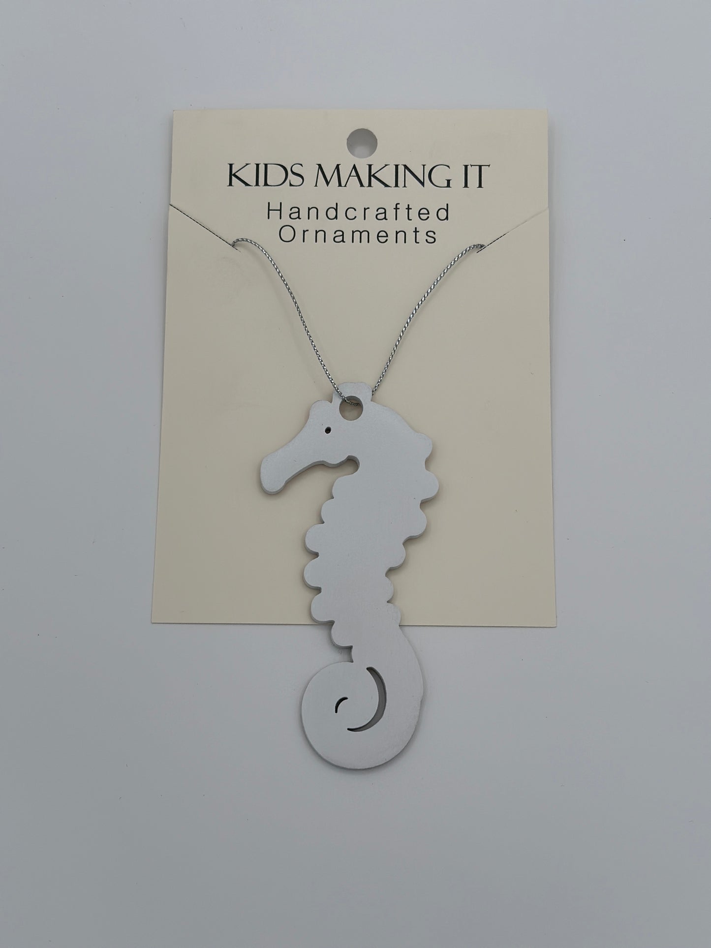 Wooden Seahorse Ornament
