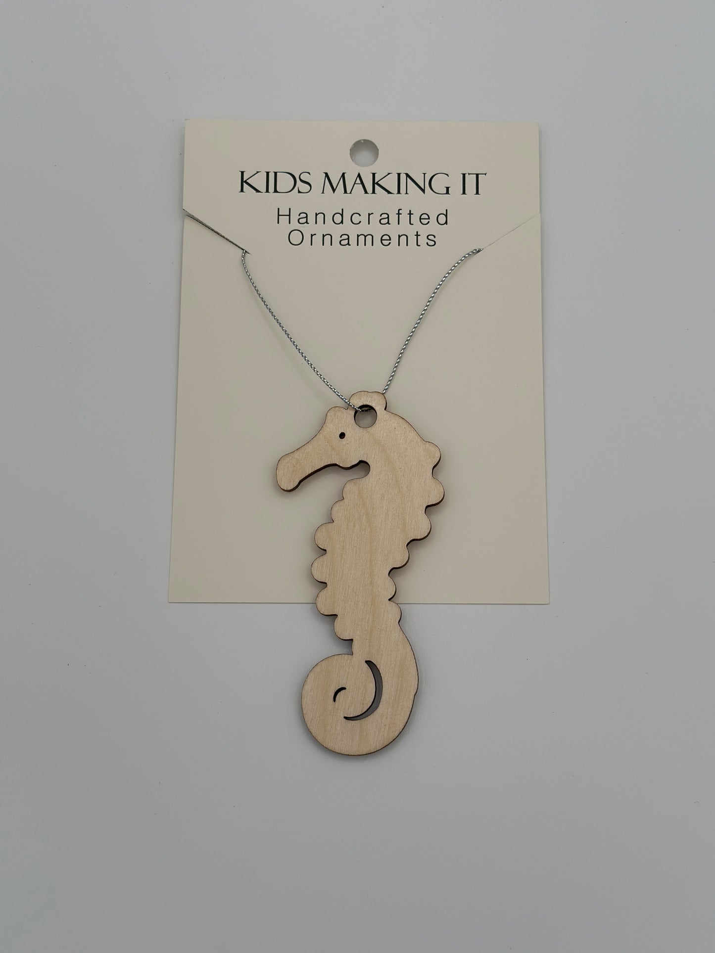 Wooden Seahorse Ornament