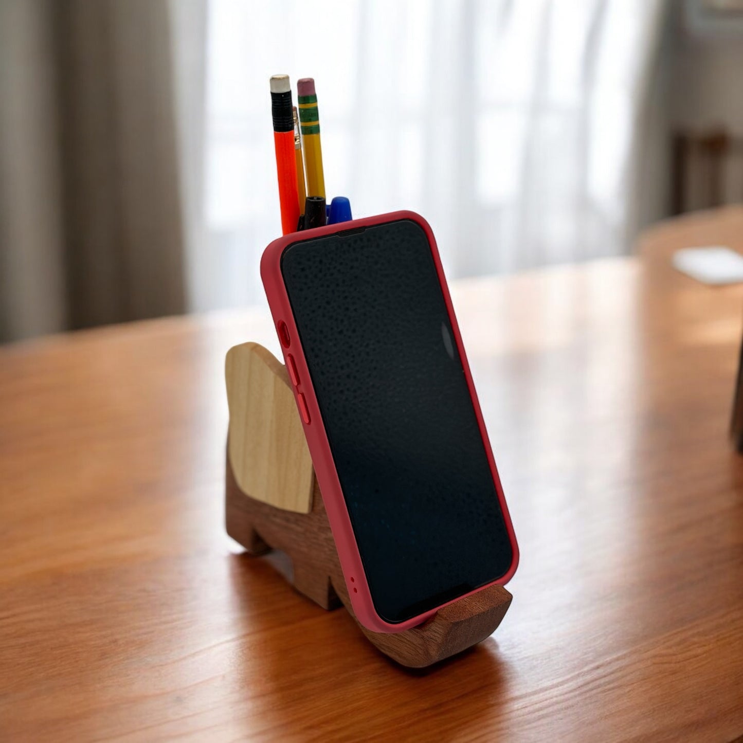 Elegant Elephant Pen & Phone Holder