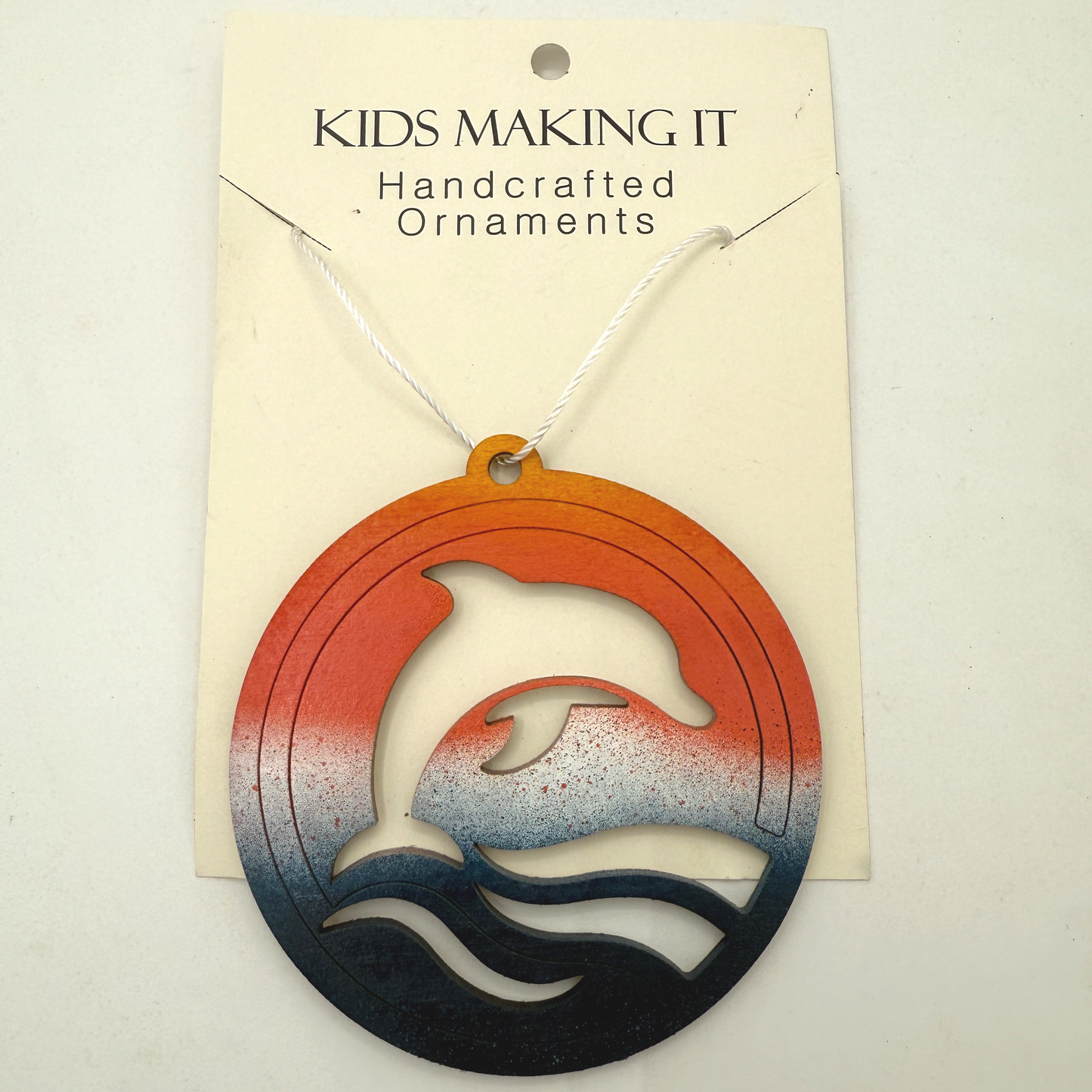 Wooden Dolphin Ornament