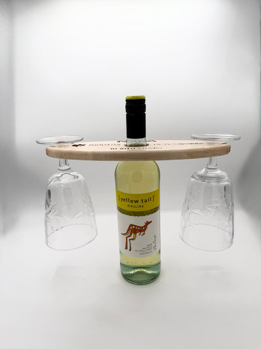 Personalized Wine Glass Holder
